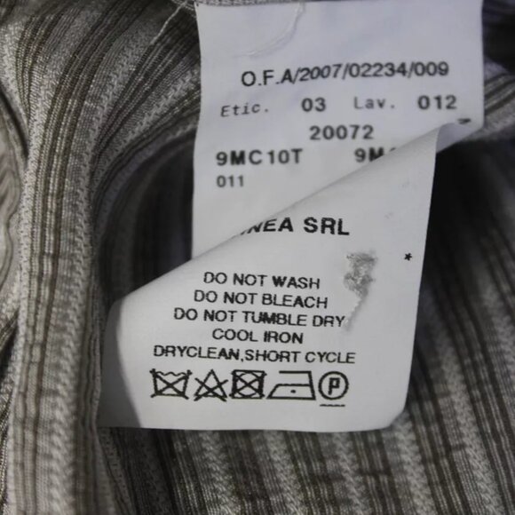 $869 Authentic ARMANI COLLEZIONI Made in ITALY Ruffled Sleeveless SILK Top Sz.10 - Picture 11 of 12